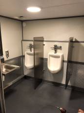 Restroom Trailer Interior Urinals