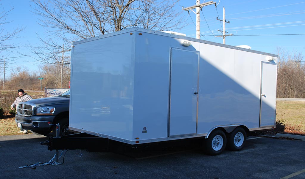 Portable Shower Trailer Exterior