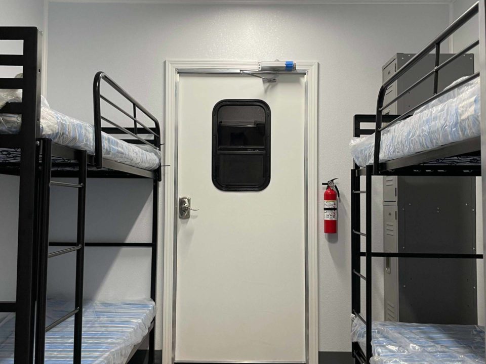 Bunk Beds In Bunkhouse Trailer