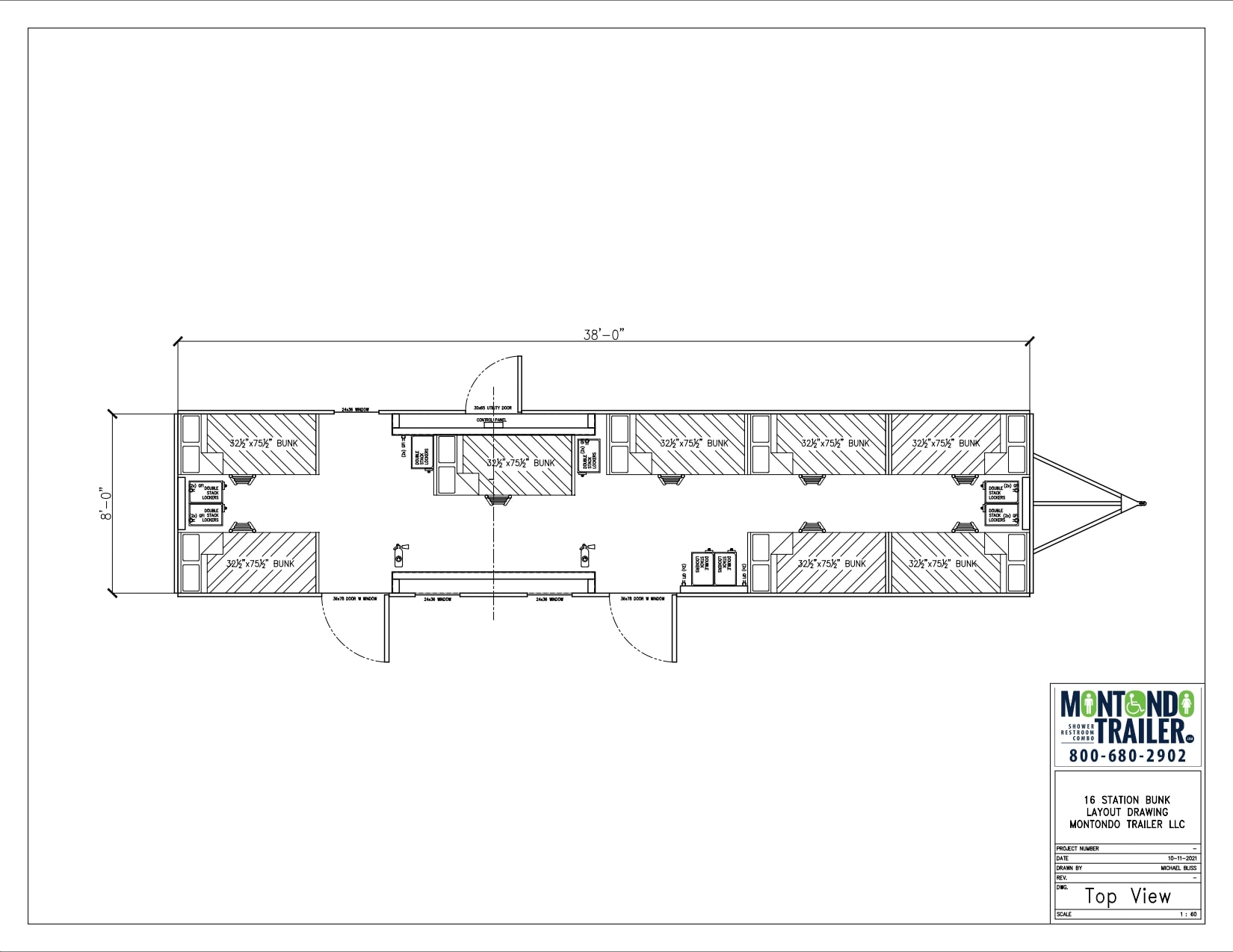 38FT 16 STATION BUNK LAYOUT_page-0001 Bunkhouse Trailer Floorplan 3