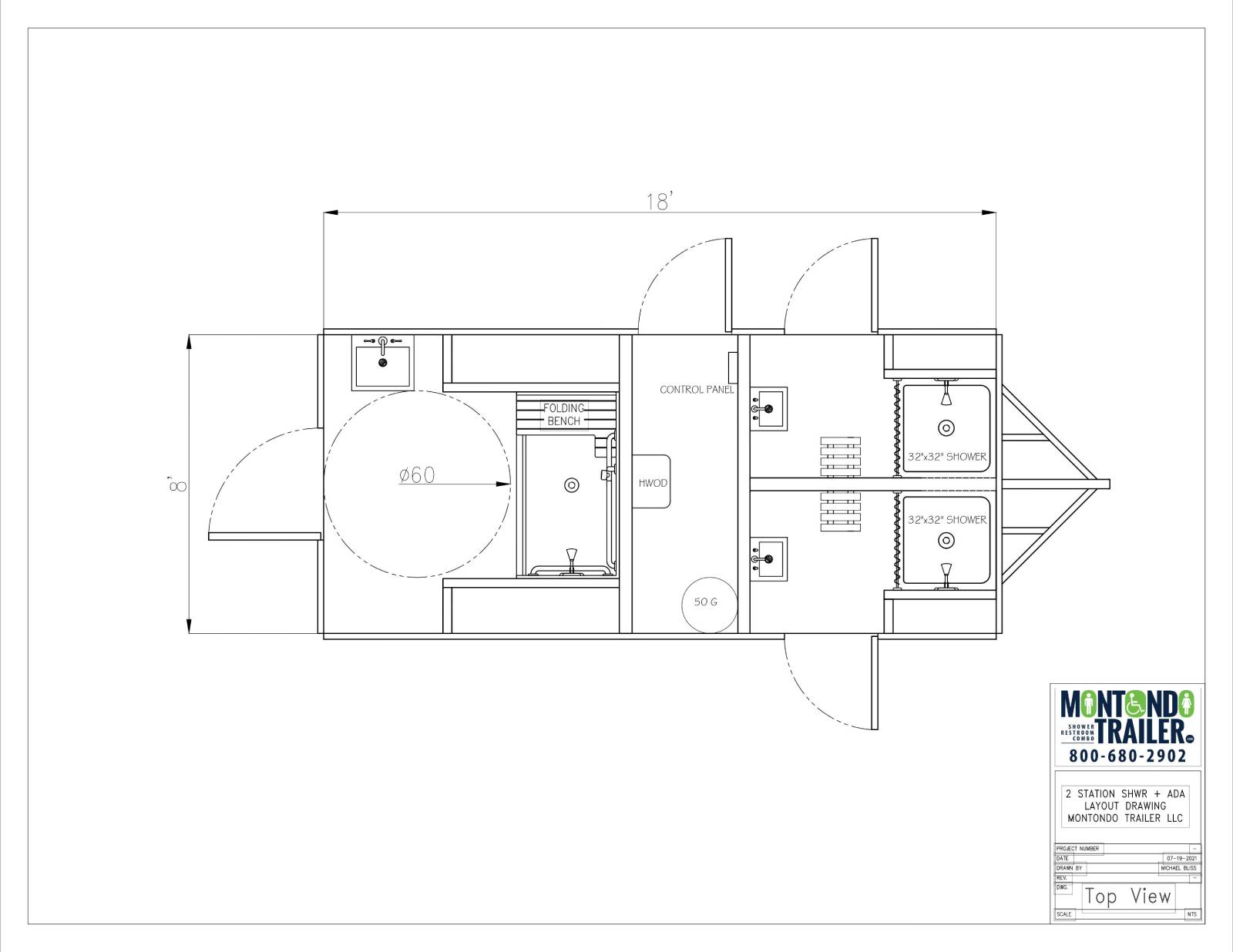 Mobile Shower Trailers for Events