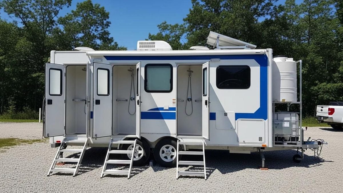 portable shower trailer